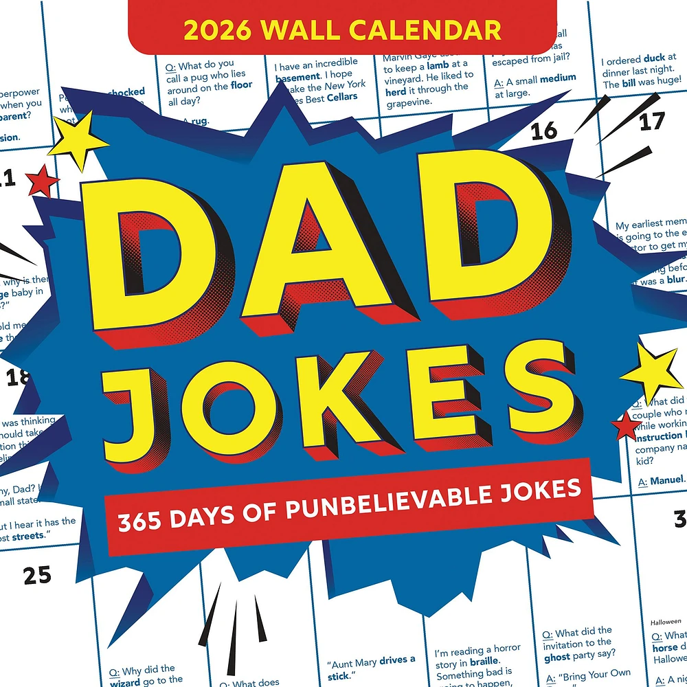 Dad Jokes 2026 Wall Calendar - Online Exclusive
