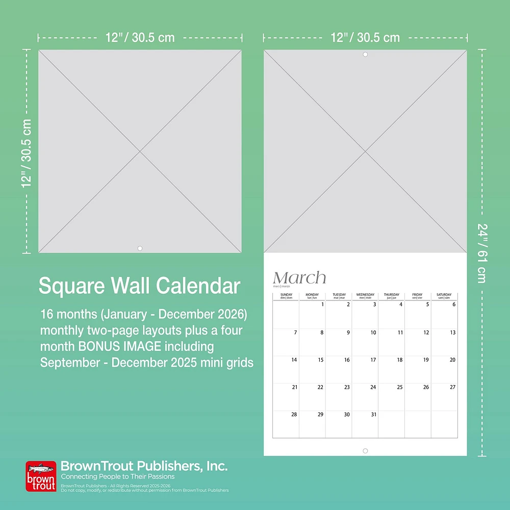 President Donald J Trump 2026 Wall Calendar - Online Exclusive
