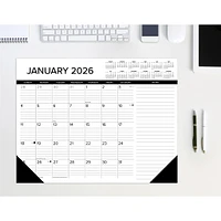 Black And White 2026 Desk Pad Calendar