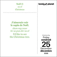 Lonely Planet: French Phrasebook 2026 Box Calendar - Online Exclusive