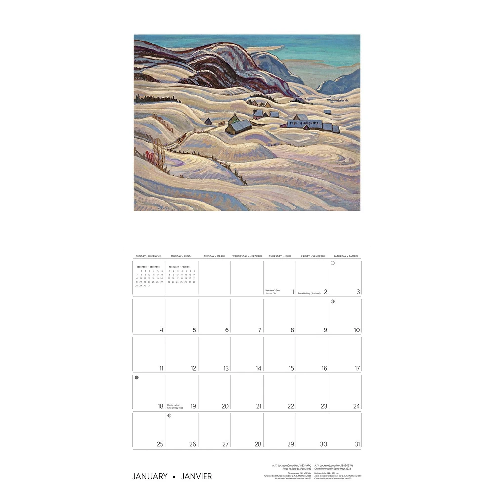 Group Of Seven 2026 Special Edition Wall Calendar with Print
