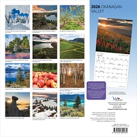 Okanagan Valley 2026 Wall Calendar