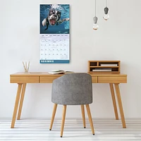 Underwater Dogs 2026 Wall Calendar