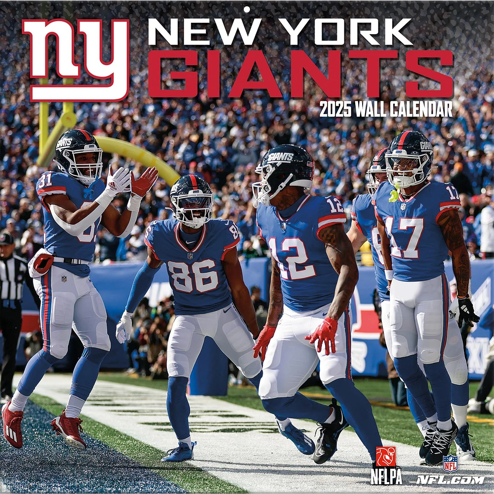 NFL New York Giants Wall 2025 Calendar - Online Exclusive