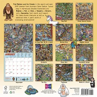 Searching For Bigfoot And His Other Hidden Friends 2026 Wall Calendar