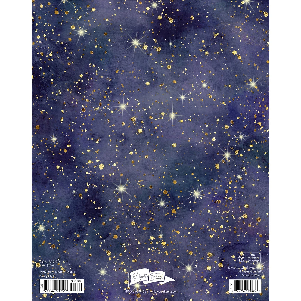 Starry Night Monthly Planner 2025 Calendar