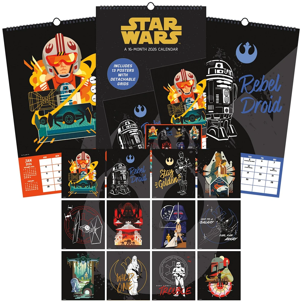 Star Wars 2026 Poster Calendar