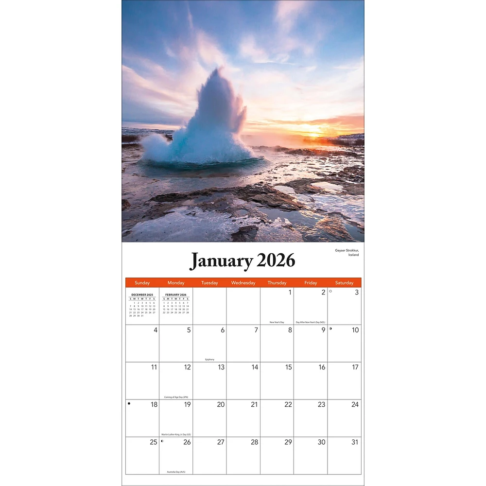 Natures Wonders Mini  2026 Calendar