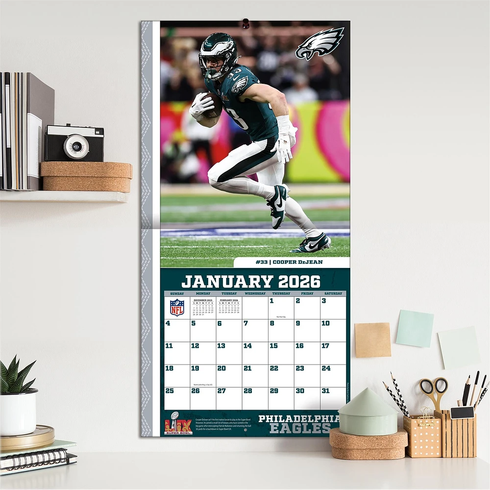 NFL Philadelphia Eagles 2026 Wall Calendar