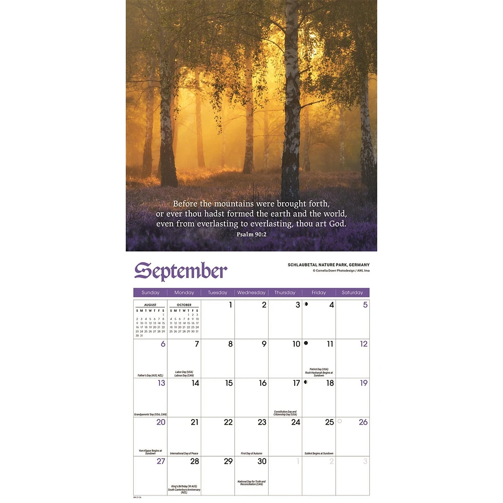 Psalms 2026 Mini Calendar