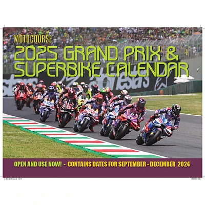 Motocourse Grand Prix And Superbike Wall 2025 Calendar