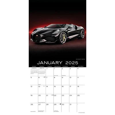 Dream Cars Wall 2025 Calendar