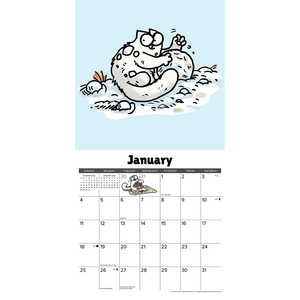 Simons Cat 2026 Wall Calendar - Online Exclusive