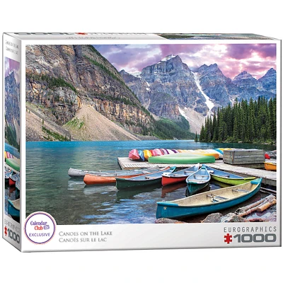 Canoes on the Lake Exclusive 1000 Piece Puzzle