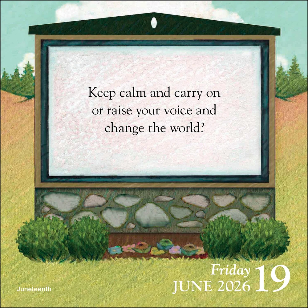 Church Signs 2026 Box Calendar
