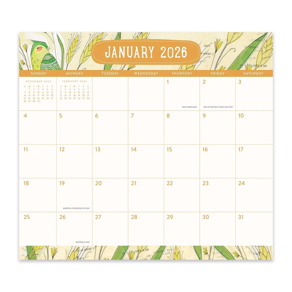 Where Love Grows 2026 Exclusive Mini Magnetic Pad Calendar
