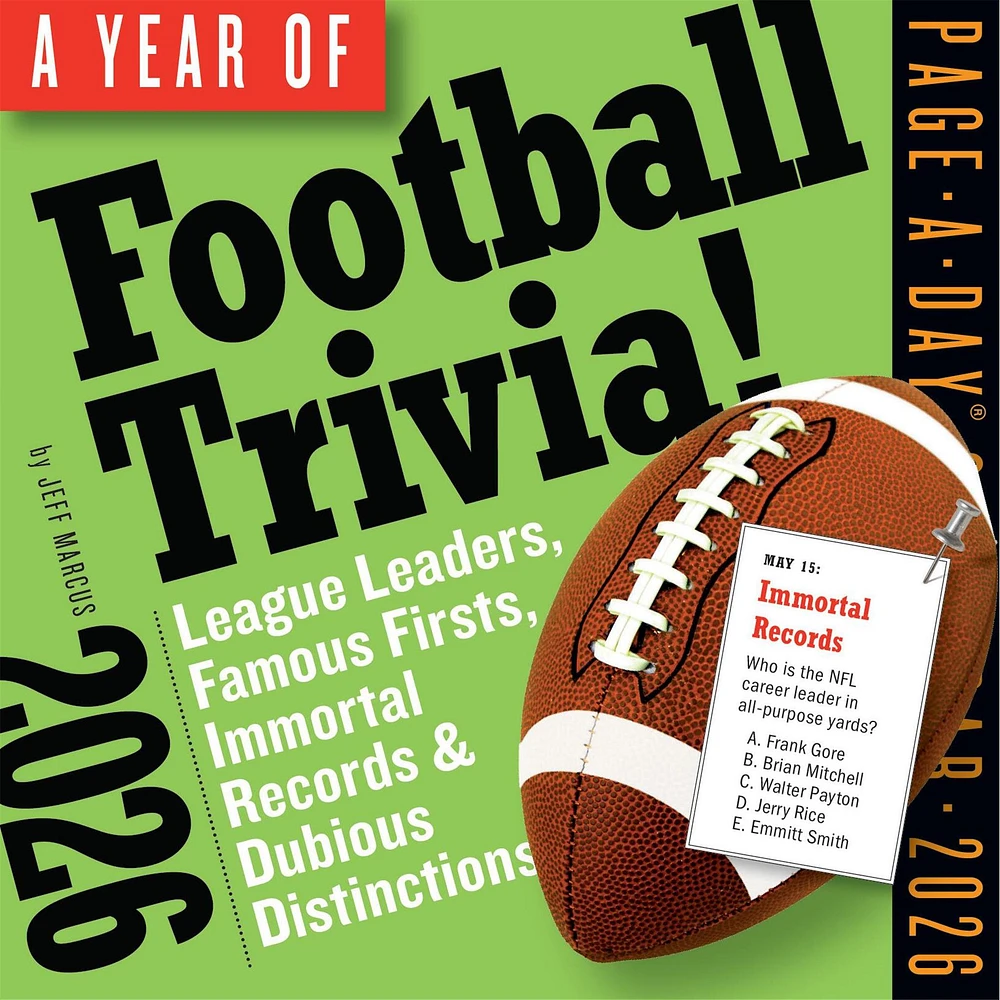 Year Of Football Trivia 2026 Box Calendar