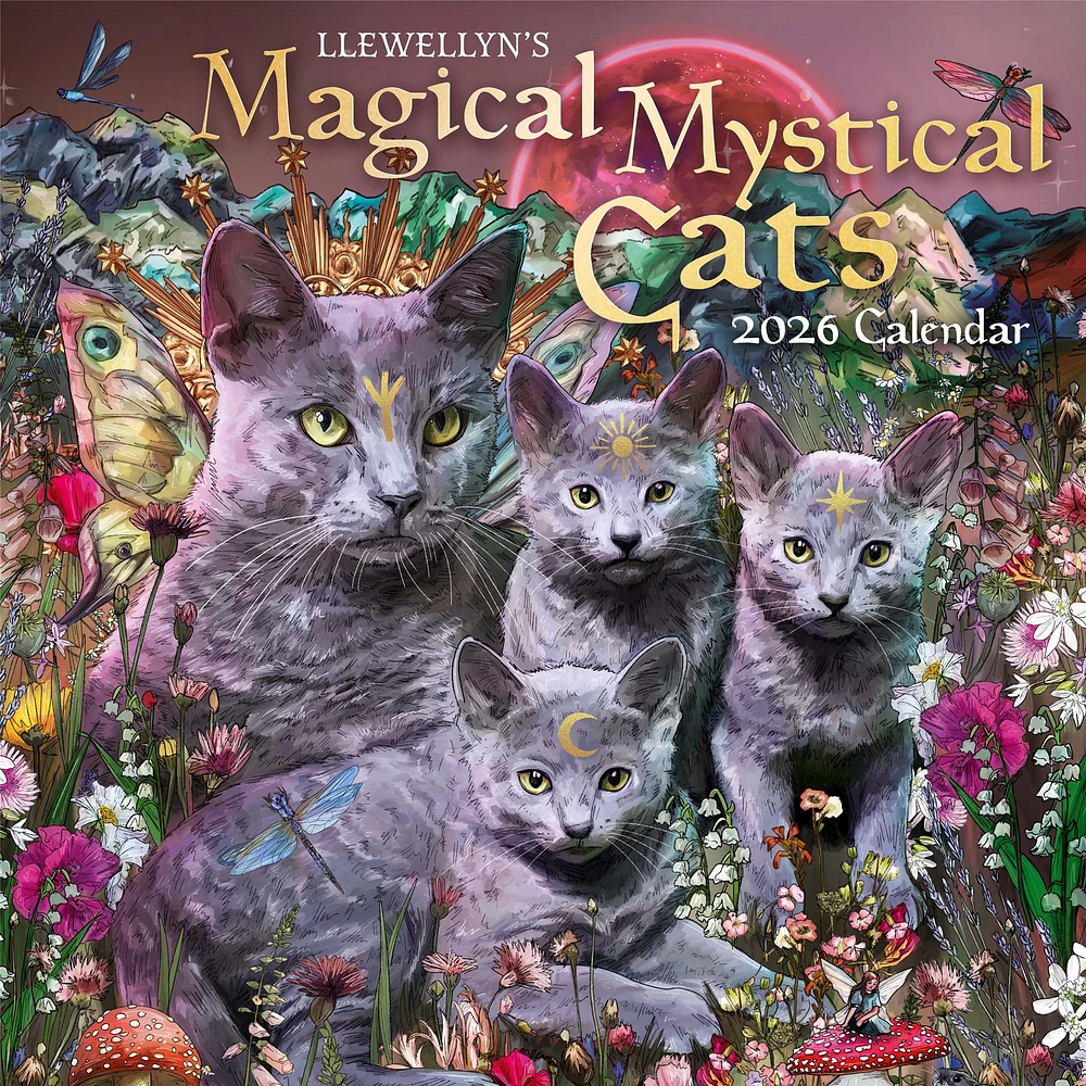 Magical Mystical Cats 2026 Wall Calendar