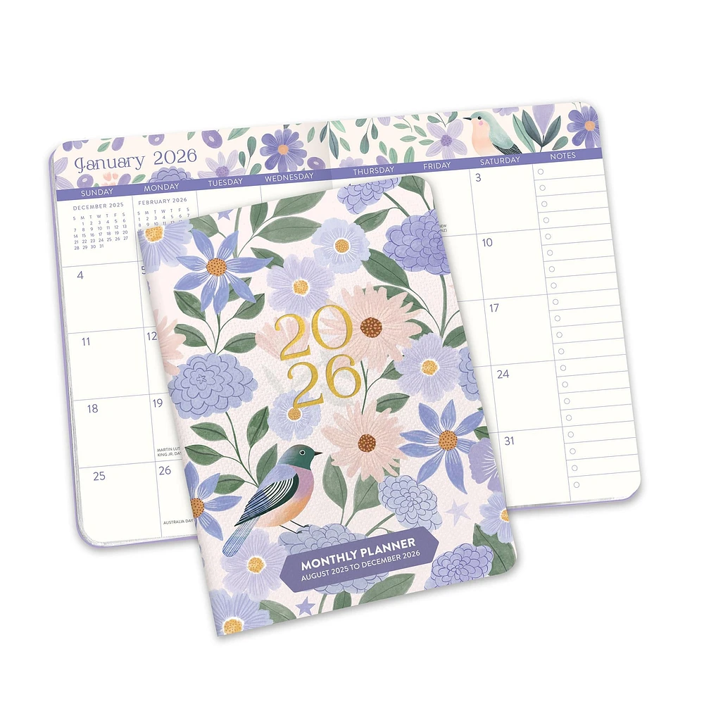 Birds and Blooms 2026 Monthly Pocket Planner Calendar - Online Exclusive