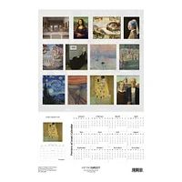 Most Famous Paintings Poster 2026 Calendar