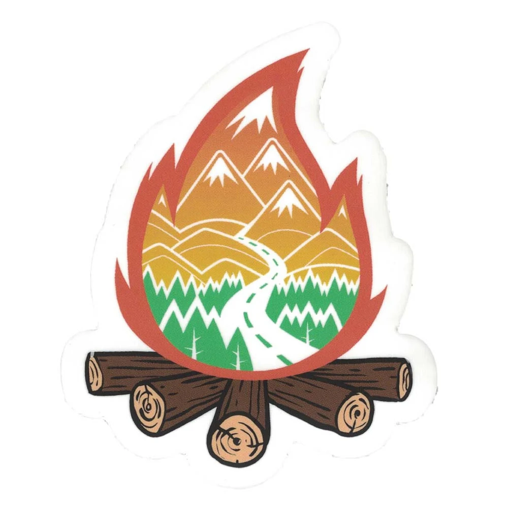 Campfire Roadtrip Vinyl Sticker - FINAL SALE