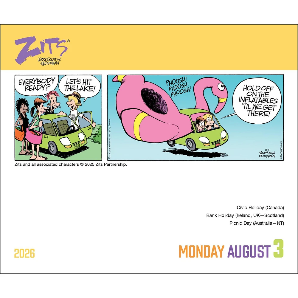 Zits 2026 Box Calendar