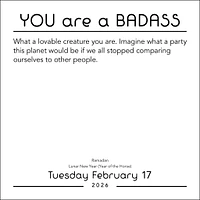 You Are A Badass 2026 Box Calendar