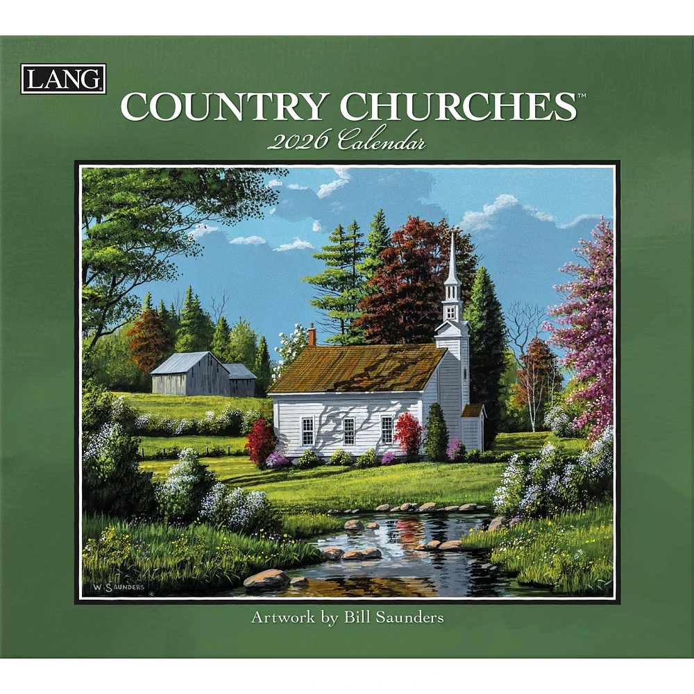 Country Churches 2026 Deluxe Wall Calendar - Online Exclusive