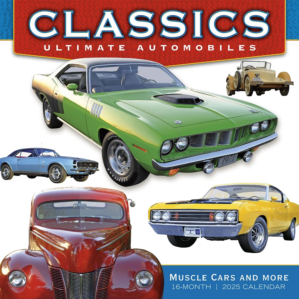 Classics Ultimate Automobiles Wall 2025 Calendar