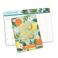 Fruit Flora Monthly Pocket Planner 2025 Calendar