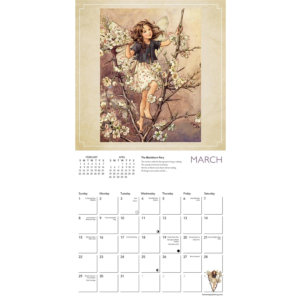 Flower Fairies 2026 Mini Calendar