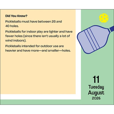 Lighter Side Of Pickleball 2026 Box Calendar - Online Exclusive