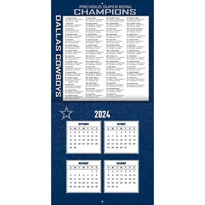 NFL Dallas Cowboys Wall 2025 Calendar