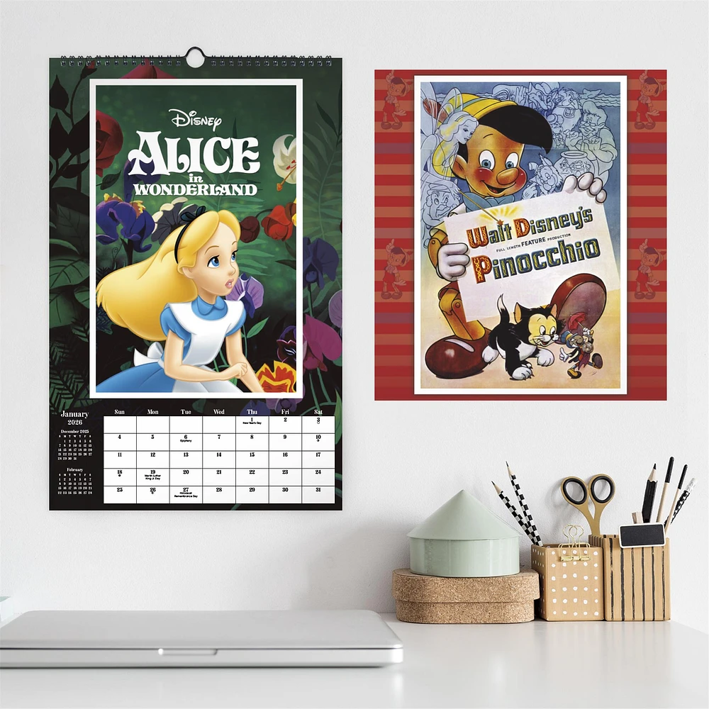 Disney Classics Poster 2026 Calendar