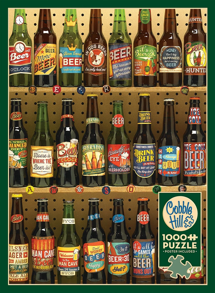 Beer Collection 1000 Piece Puzzle - Online Exclusive