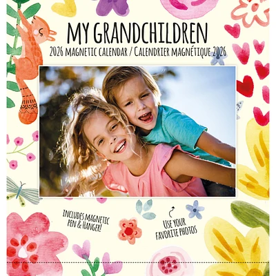 My Grandchildren 2026 Mini Magnetic Photo Calendar
