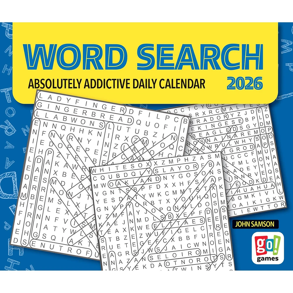 Word Search 2026 Box Calendar