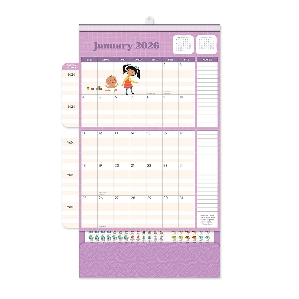 Mom Do It All 2026 Wall Calendar