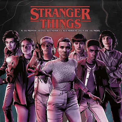 Stranger Things Bilingual Wall 2025 Calendar