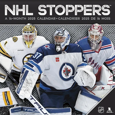 NHL Stoppers Bilingual Wall 2025 Calendar