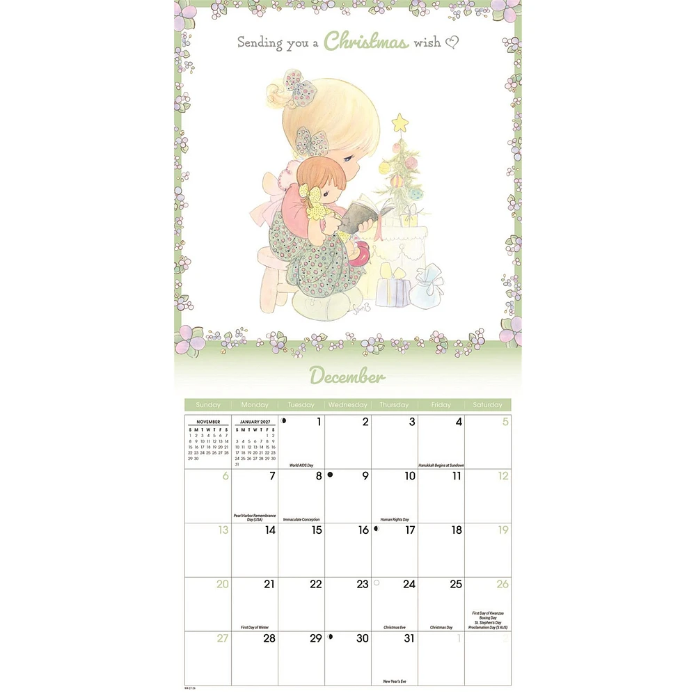 Precious Moments 2026 Mini Calendar