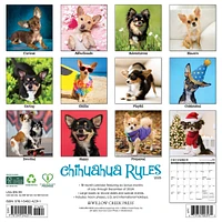 Chihuahua Rules Wall 2025 Calendar - Online Exclusive