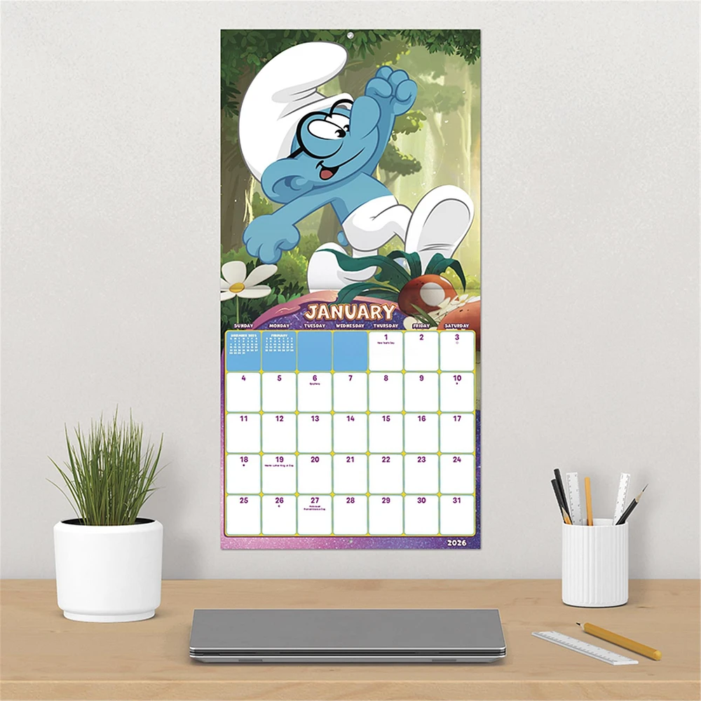 Smurfs 2 2026 Wall Calendar - Online Exclusive