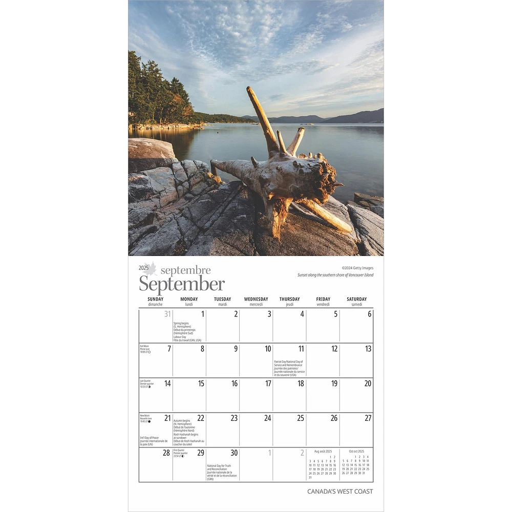 Canadas West Coast Mini 2025 Calendar - Online Exclusive