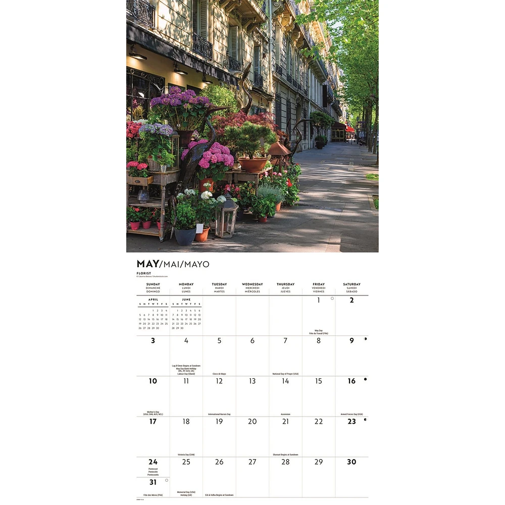 Parisian Lifestyle 2026 Wall Calendar