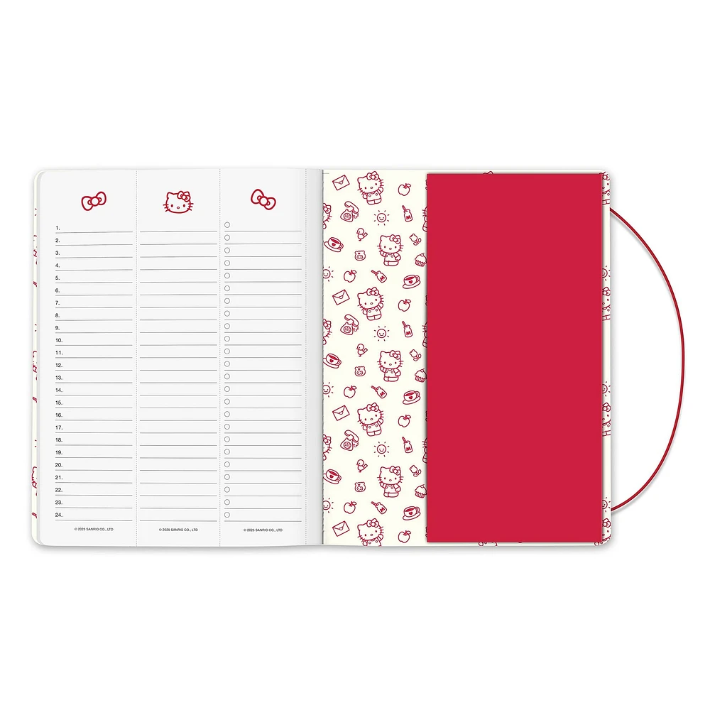 Hello Kitty Playful Pink Just Right 2025-2026 Monthly Planner Calendar - Online Exclusive