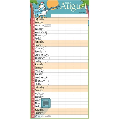 Sandra Boynton's My Family 2025-2026 Wall Calendar