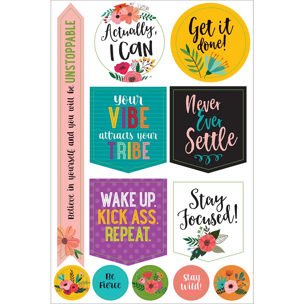 Wake Up Kick Ass Planner Stickers