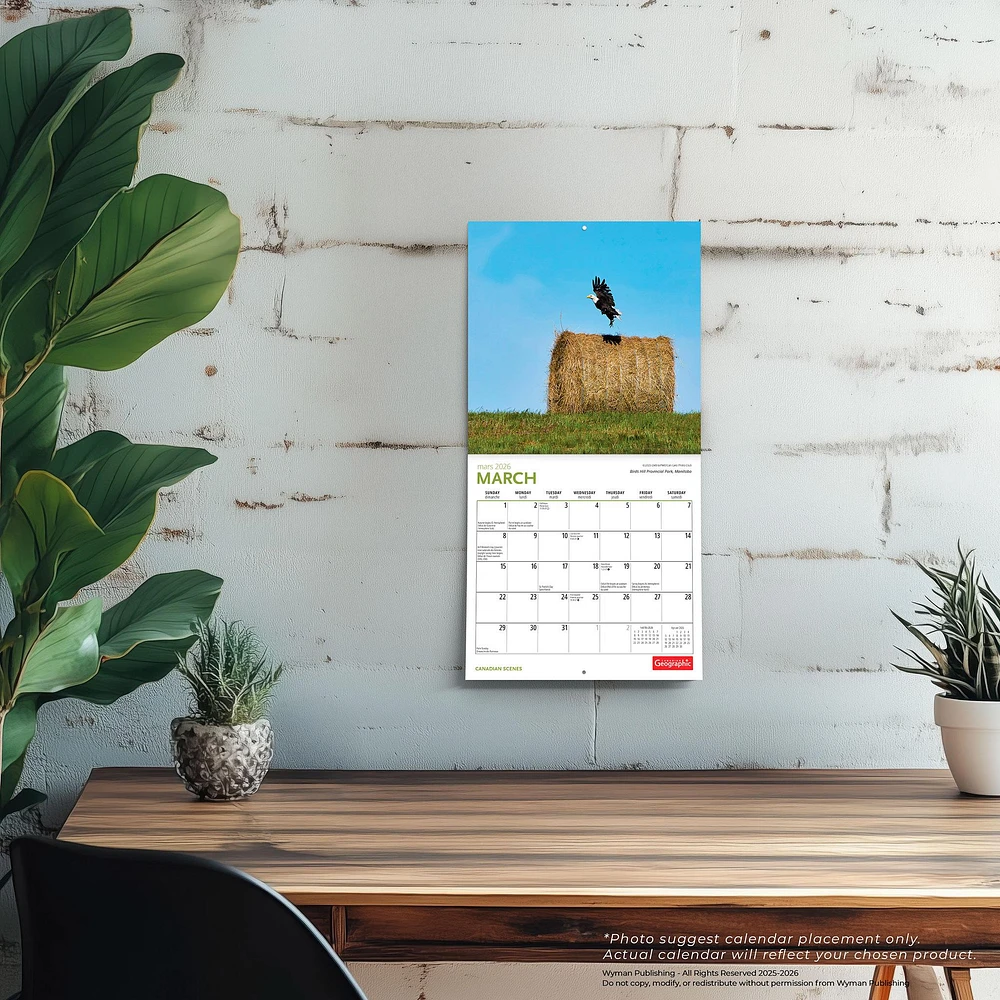 Canadian Geographic Canadian Scenes 2026 Mini Calendar - Online Exclusive