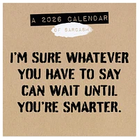 Anti Affirmations And Sarcasm 2026 Mini Calendar - Online Exclusive